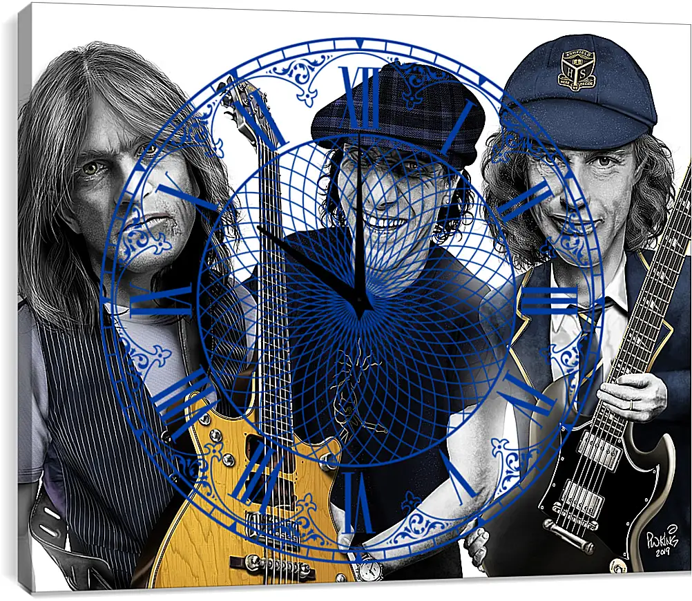 Часы картина - AC/DC