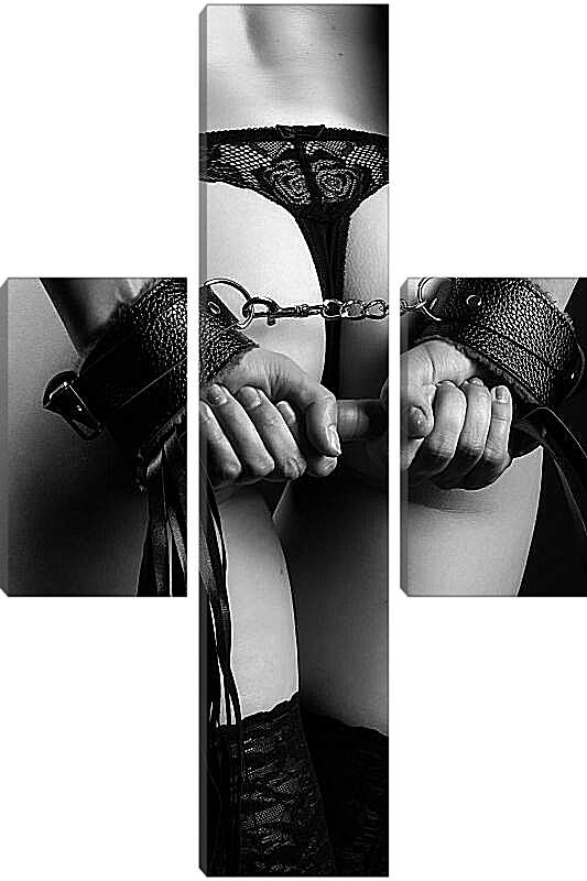 Модульная картина - Девушка в наручниках