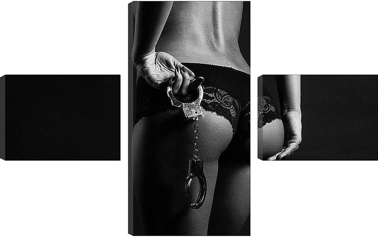 Модульная картина - Девушка с наручниками