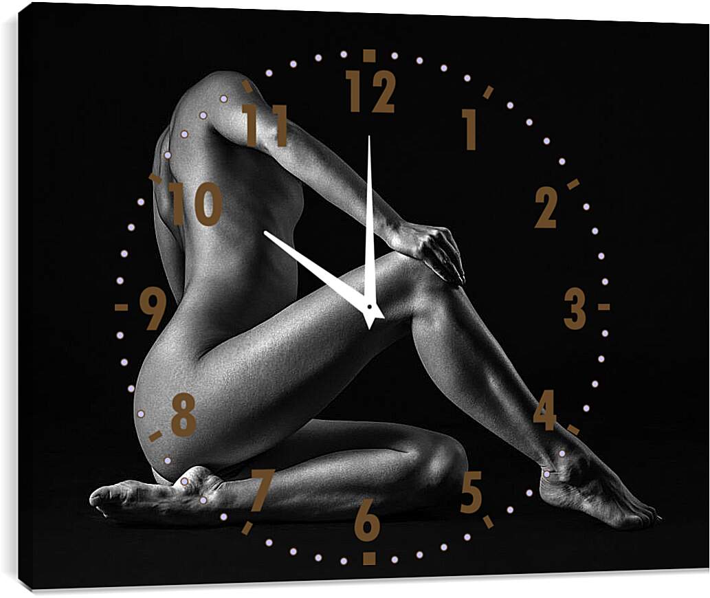 Часы картина - Нагая девушка