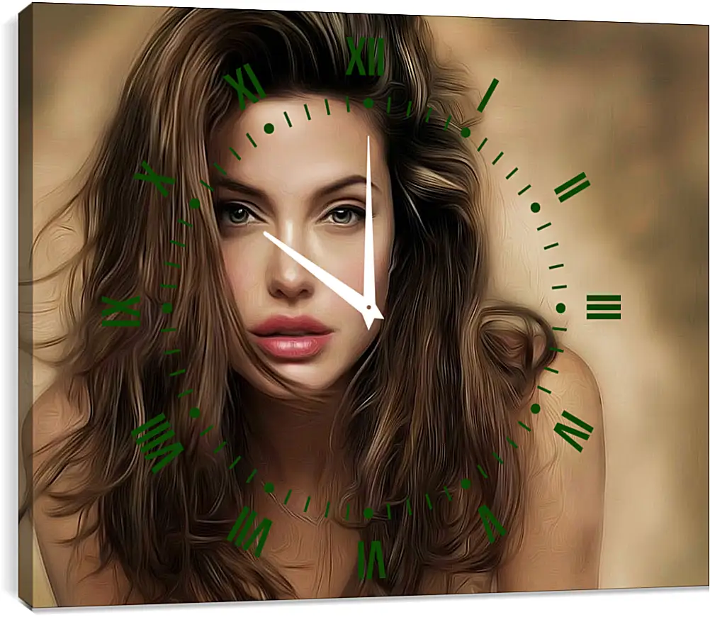 Часы картина - Angelina Jolie - Анджелина Джоли