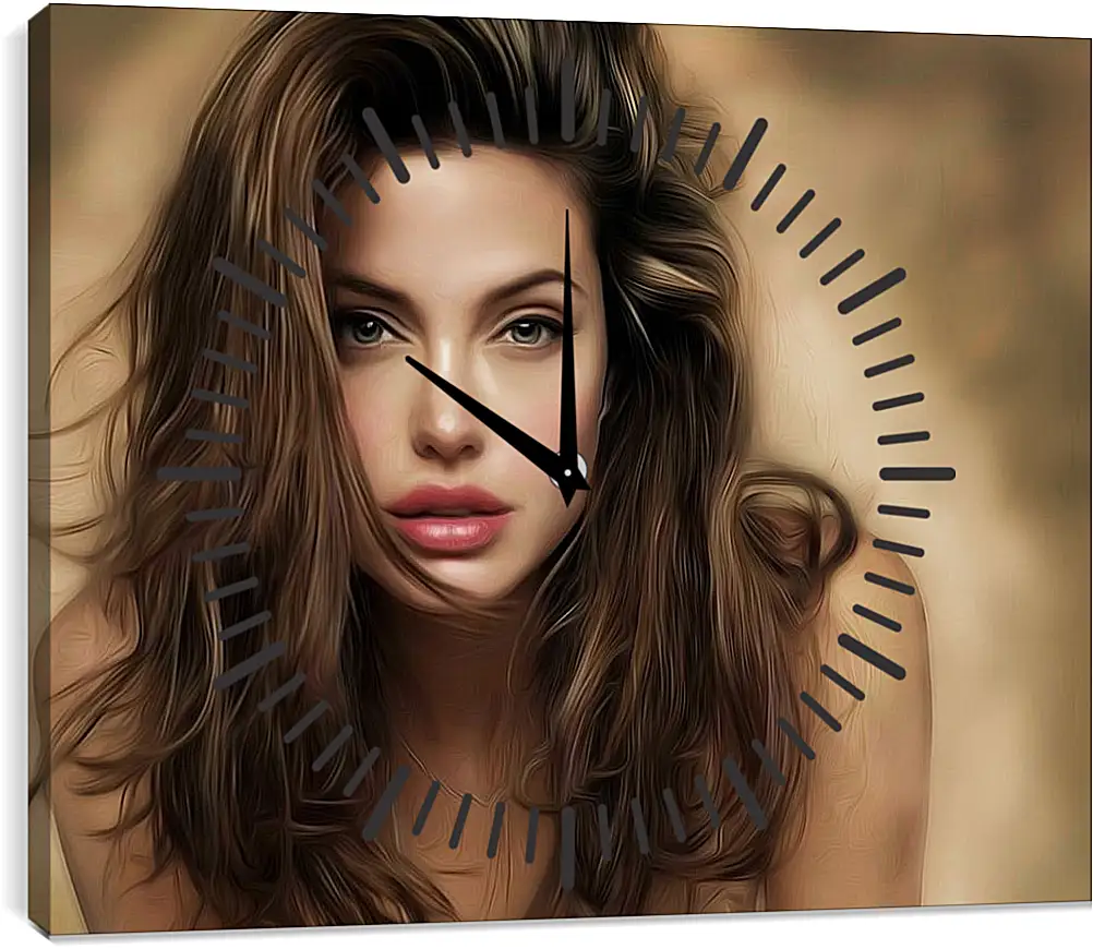 Часы картина - Angelina Jolie - Анджелина Джоли