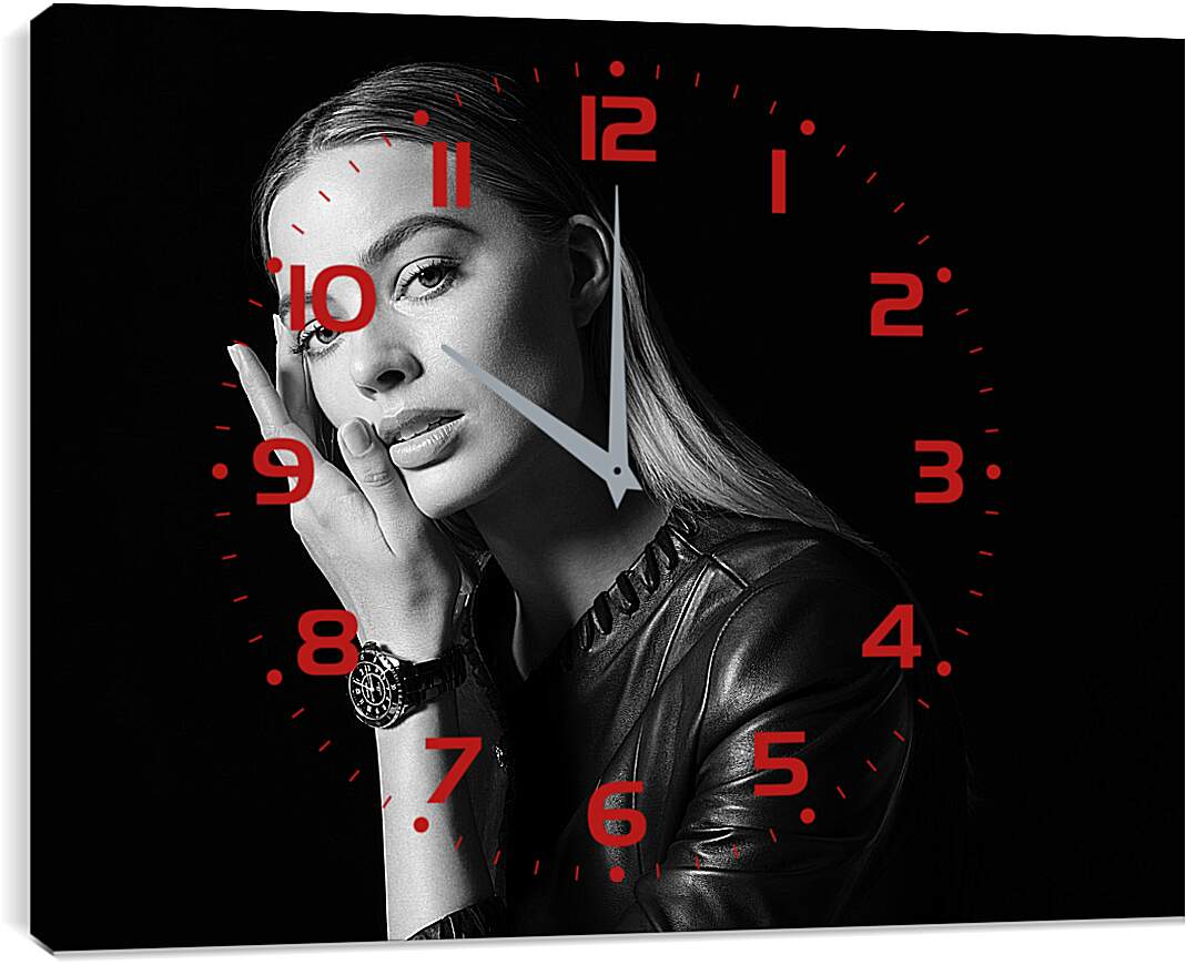 Часы картина - Марго Робби. Margot Robbie