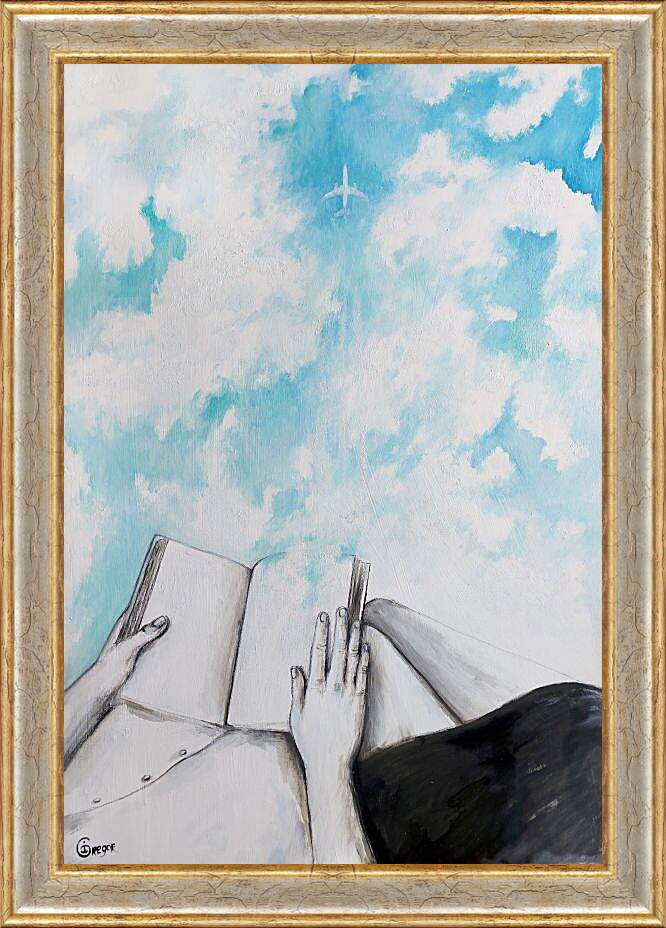 Картина в раме - Облака