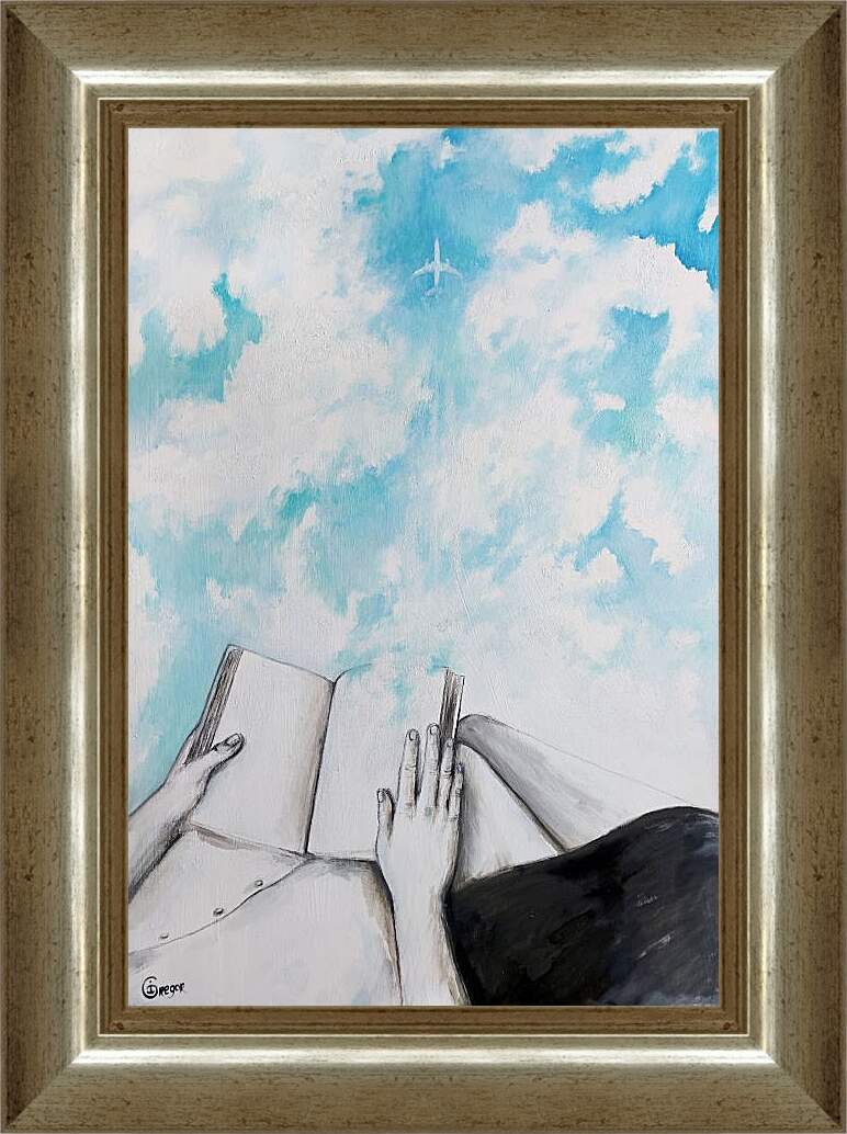Картина в раме - Облака