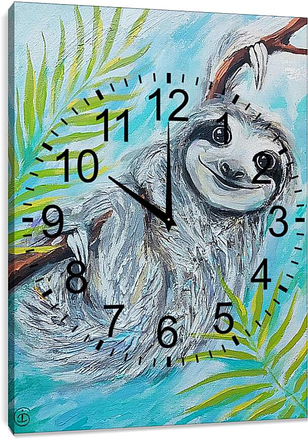 Часы картина - Ленивец
