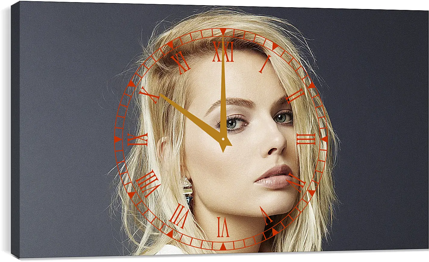 Часы картина - Марго Робби. Margot Robbie