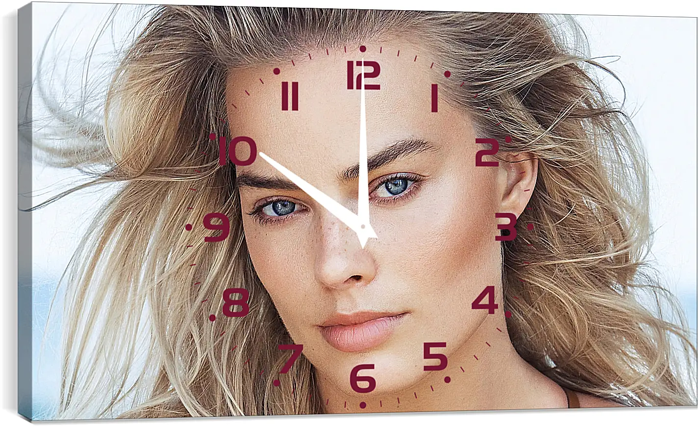 Часы картина - Марго Робби. Margot Robbie