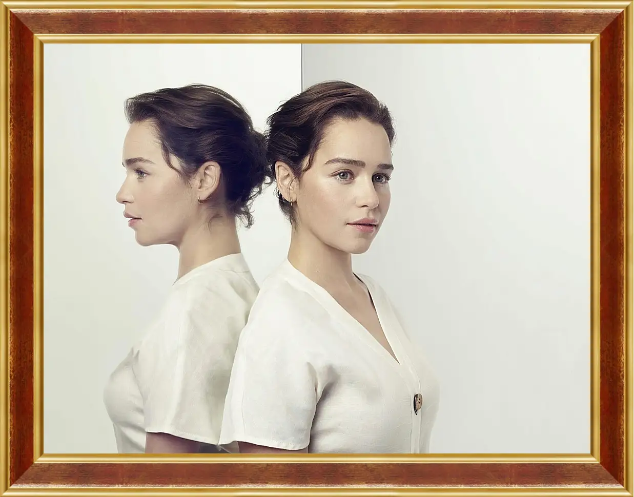 Картина в раме - Эмилия Кларк. Emilia Clarke