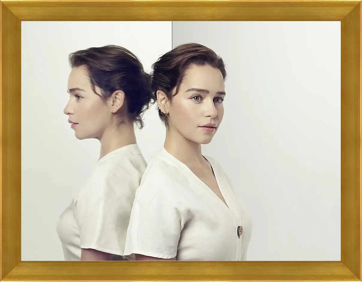 Картина в раме - Эмилия Кларк. Emilia Clarke