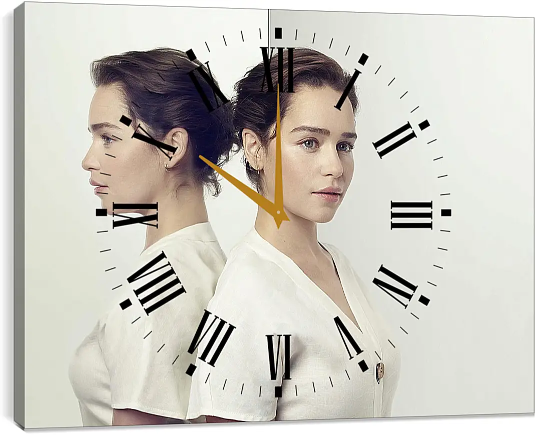 Часы картина - Эмилия Кларк. Emilia Clarke