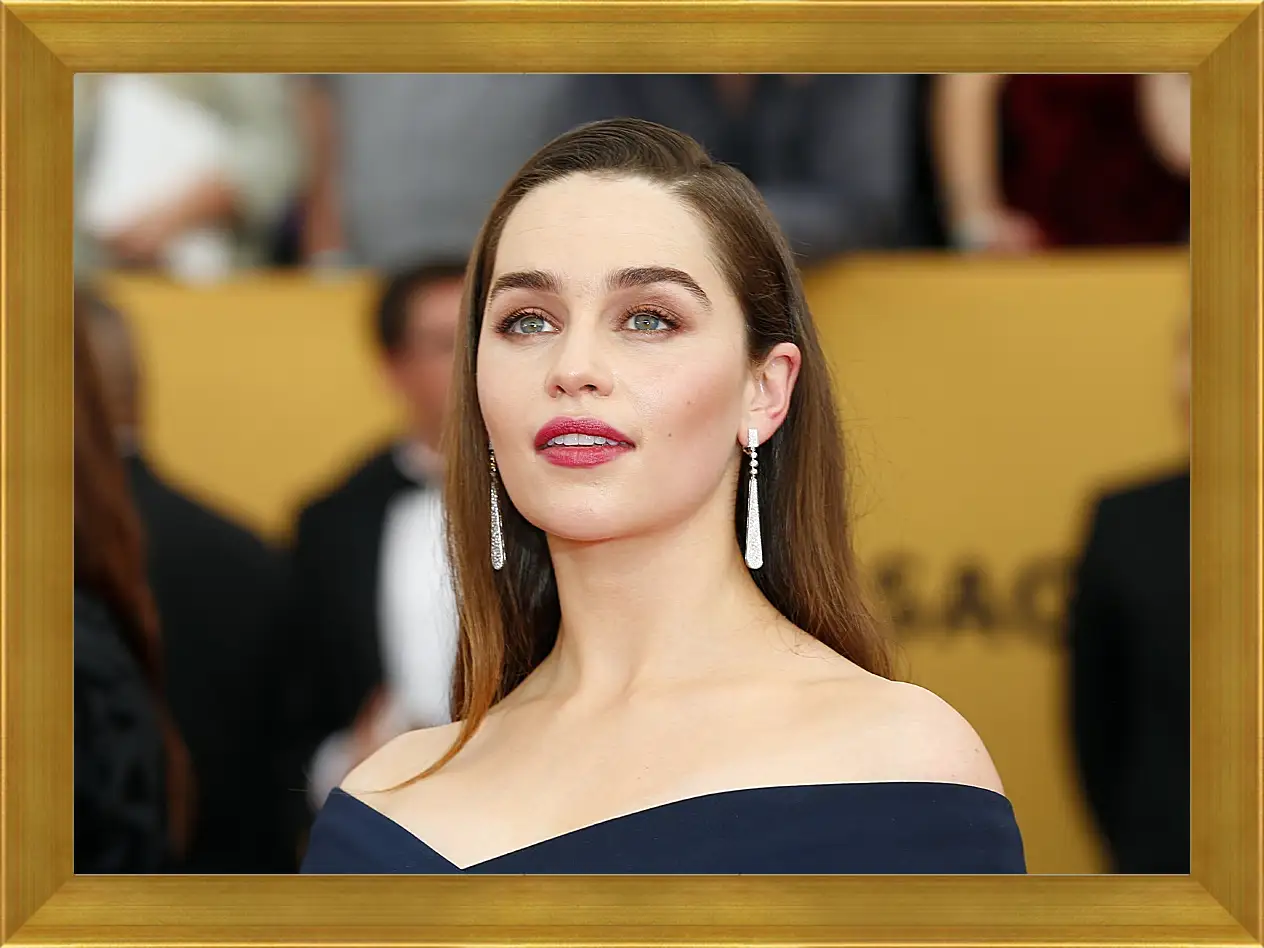 Картина в раме - Эмилия Кларк. Emilia Clarke