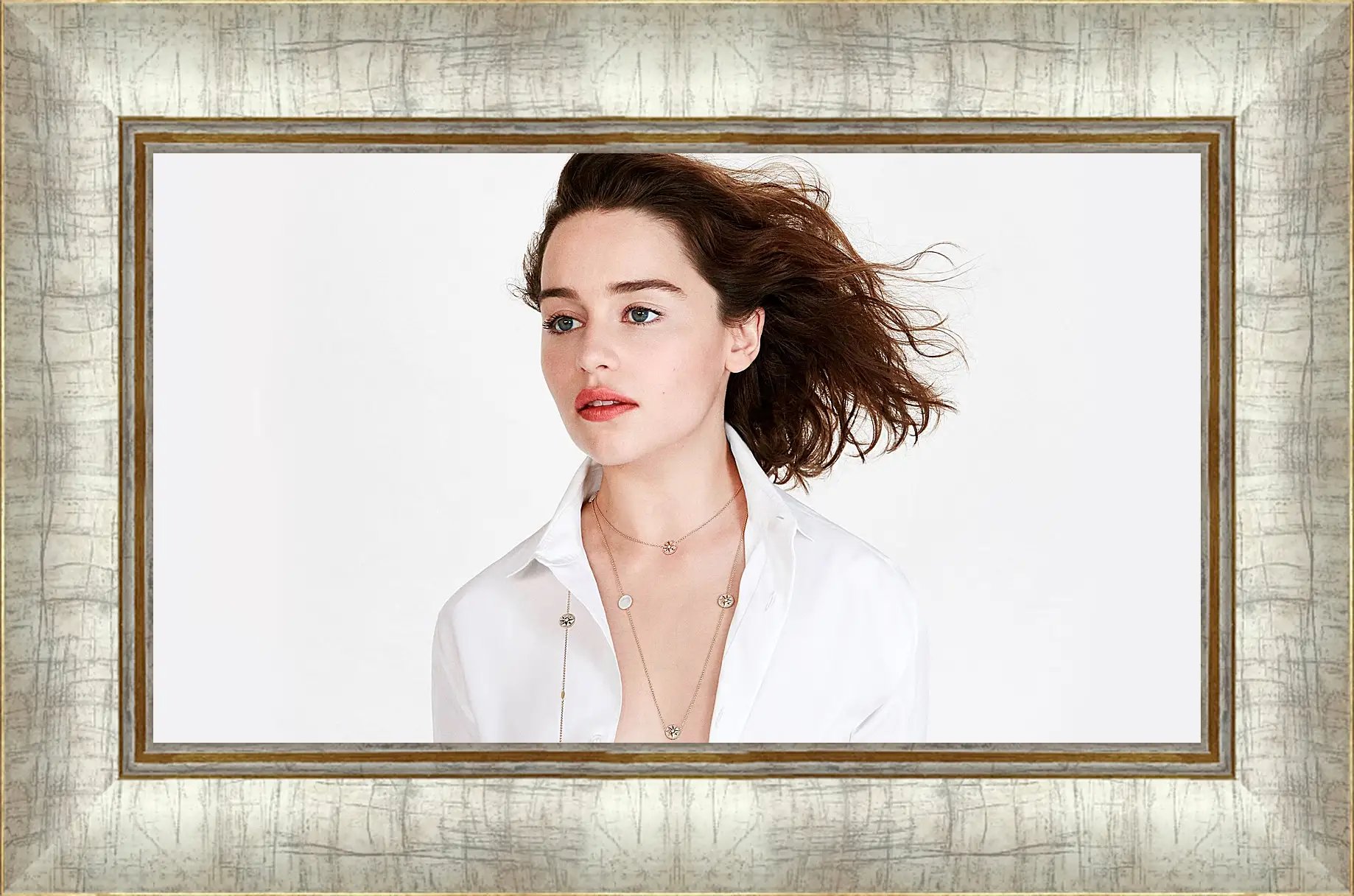 Картина в раме - Эмилия Кларк. Emilia Clarke