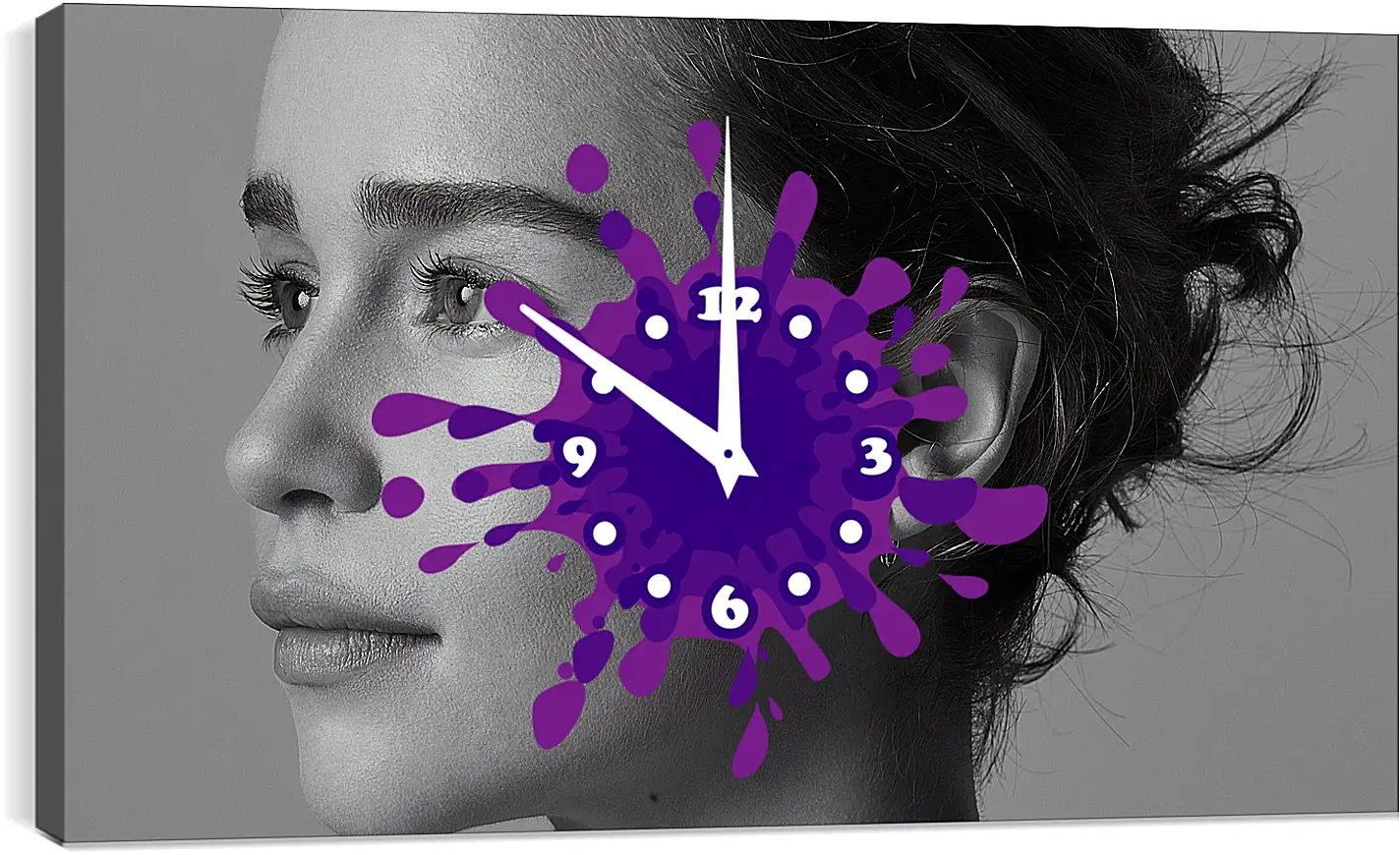 Часы картина - Эмилия Кларк. Emilia Clarke