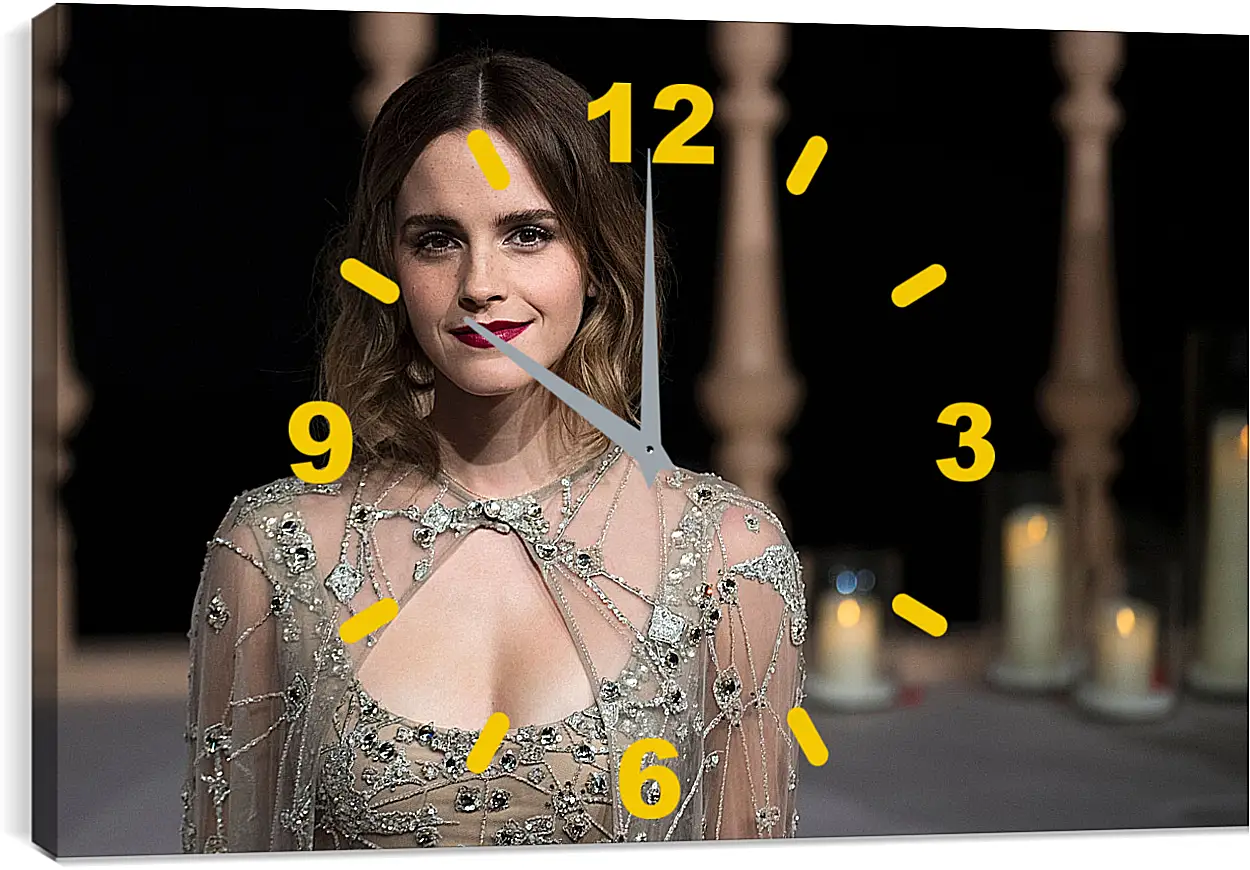 Часы картина - Эмма Уотсон. Emma Watson