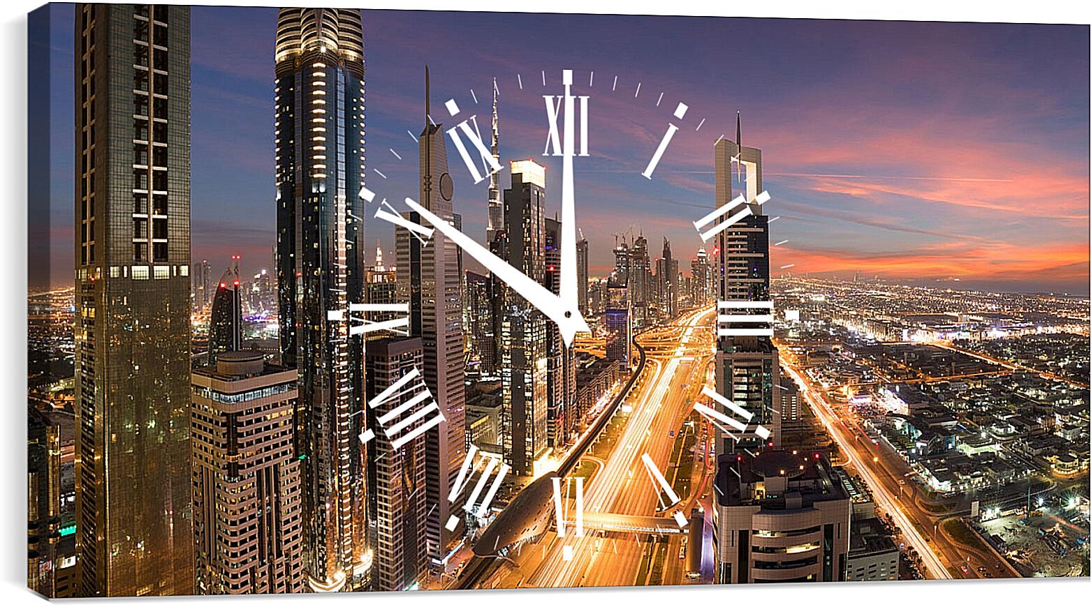 Часы картина - Дубай