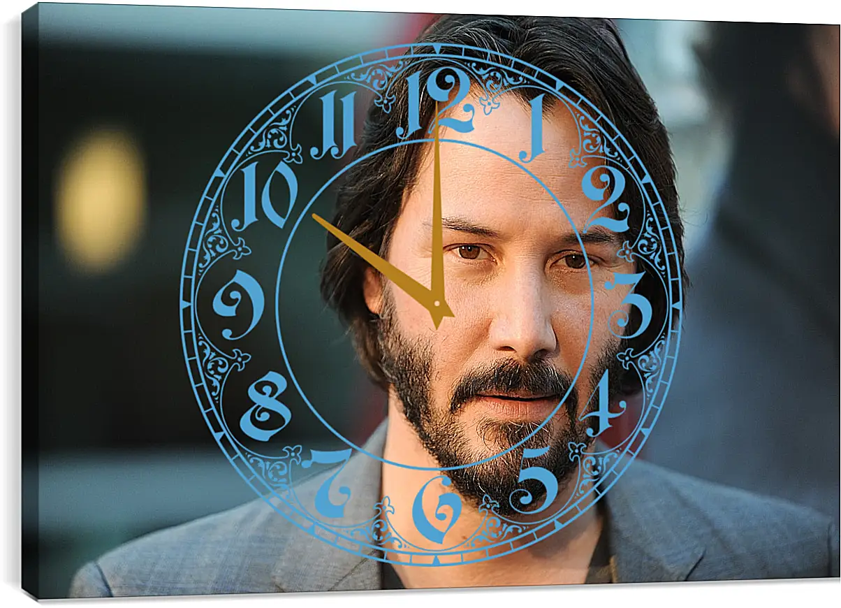 Часы картина - Киану Ривз. Keanu Reeves