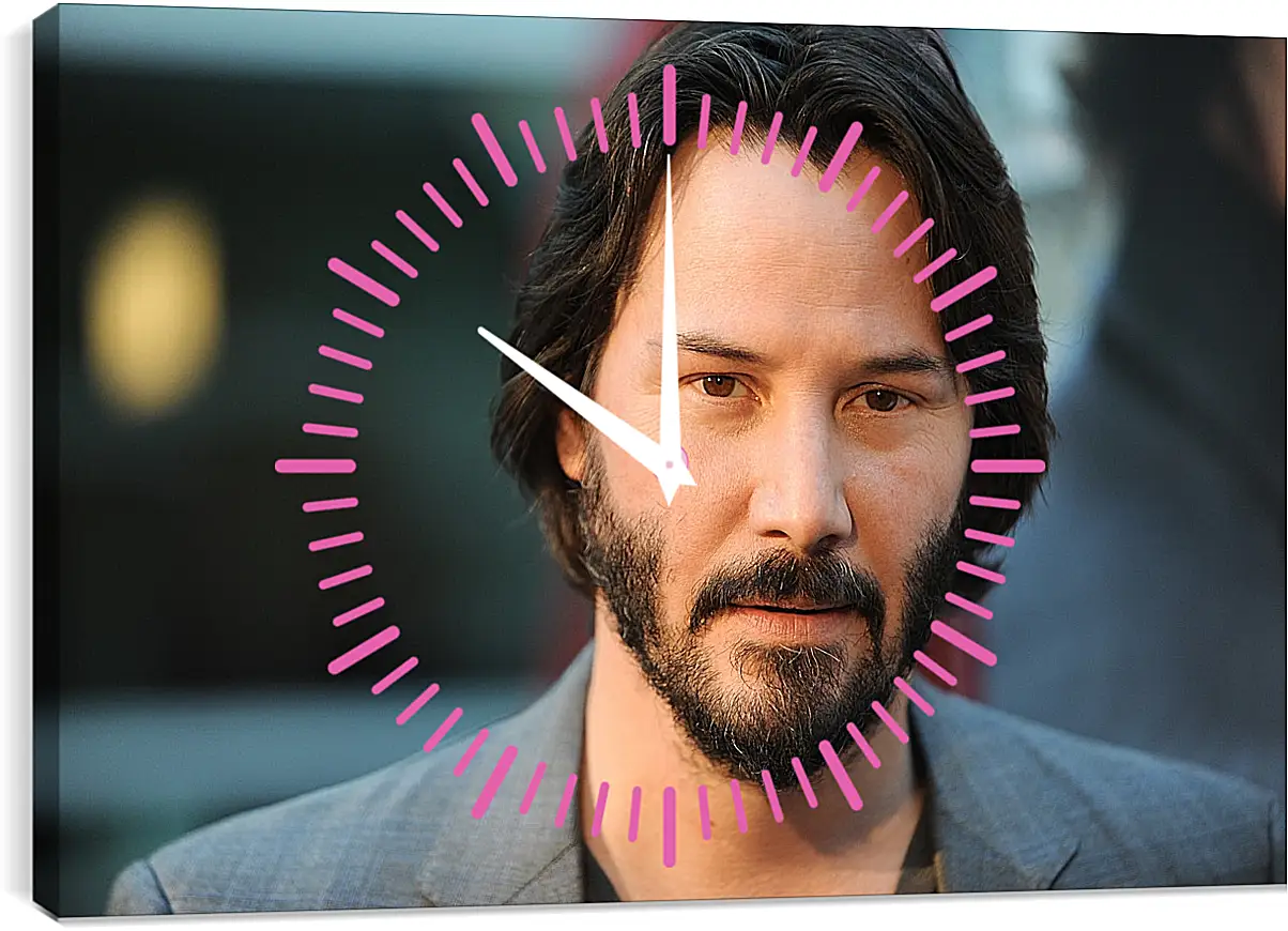 Часы картина - Киану Ривз. Keanu Reeves