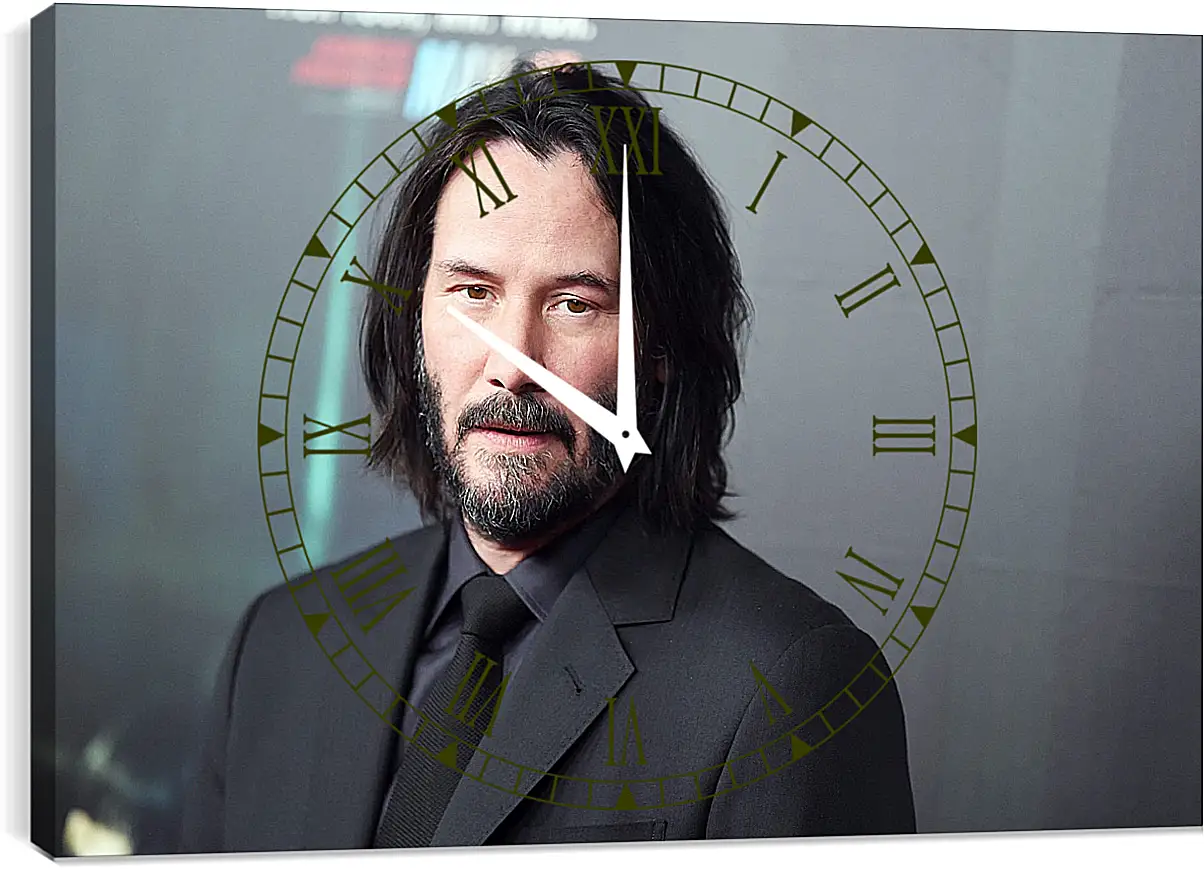 Часы картина - Киану Ривз. Keanu Reeves