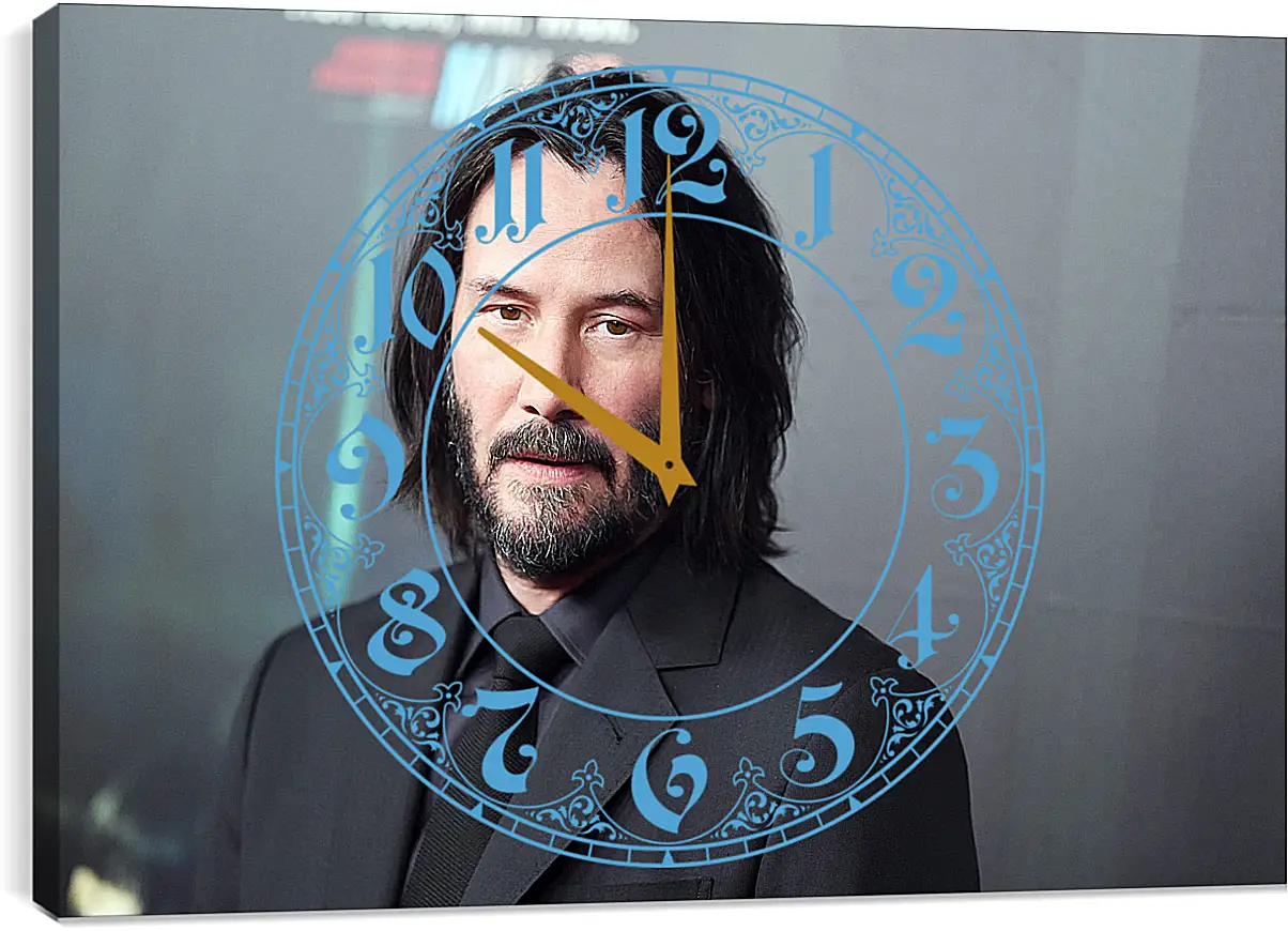 Часы картина - Киану Ривз. Keanu Reeves