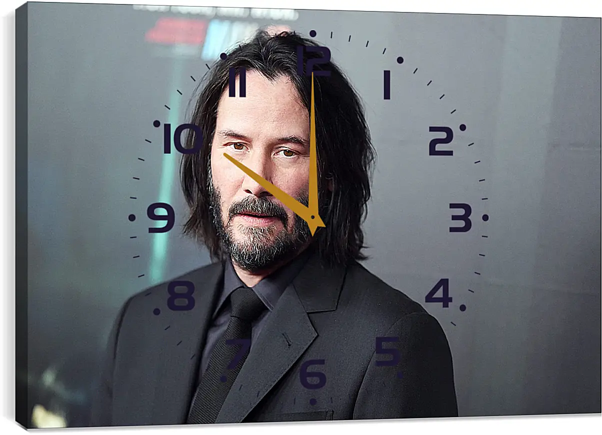 Часы картина - Киану Ривз. Keanu Reeves