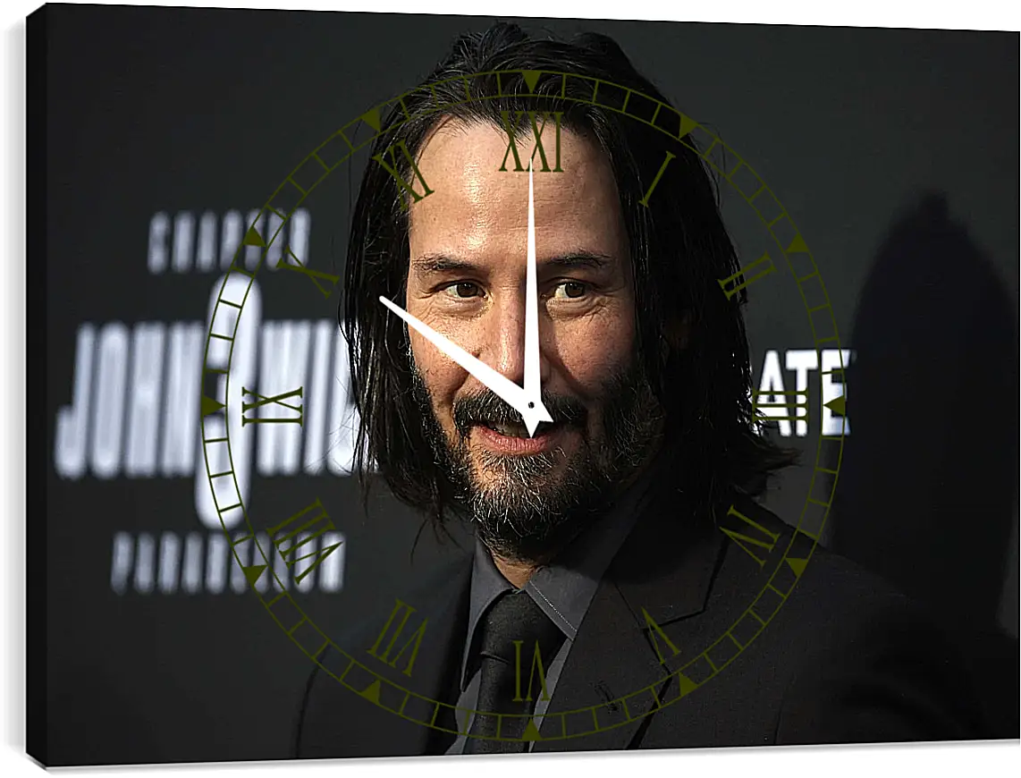 Часы картина - Киану Ривз. Keanu Reeves