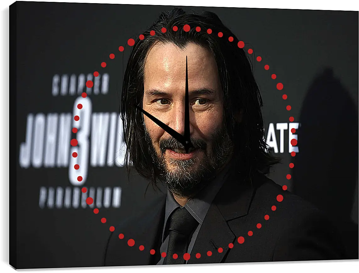 Часы картина - Киану Ривз. Keanu Reeves