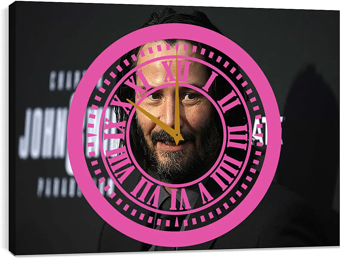 Часы картина - Киану Ривз. Keanu Reeves