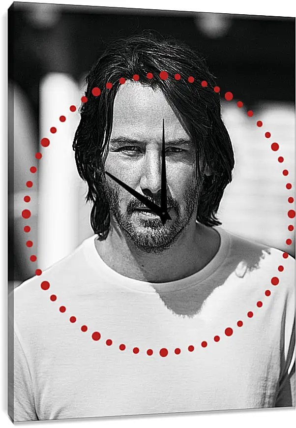 Часы картина - Киану Ривз. Keanu Reeves