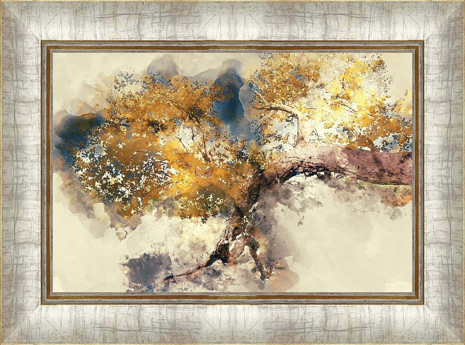 Картина в раме - Золотое дерево