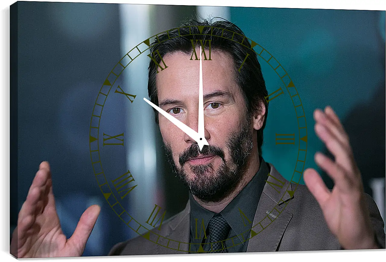 Часы картина - Киану Ривз. Keanu Reeves