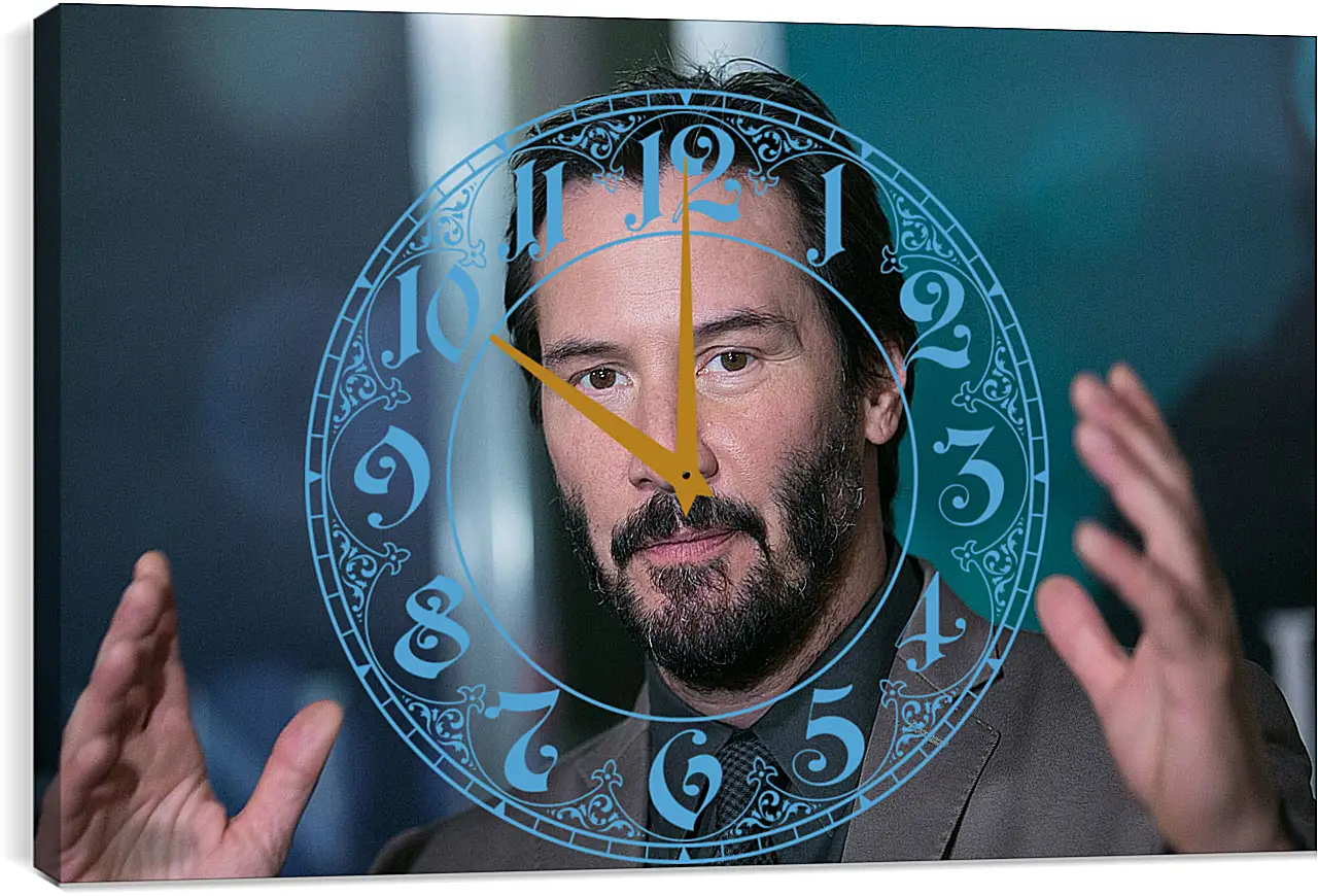 Часы картина - Киану Ривз. Keanu Reeves