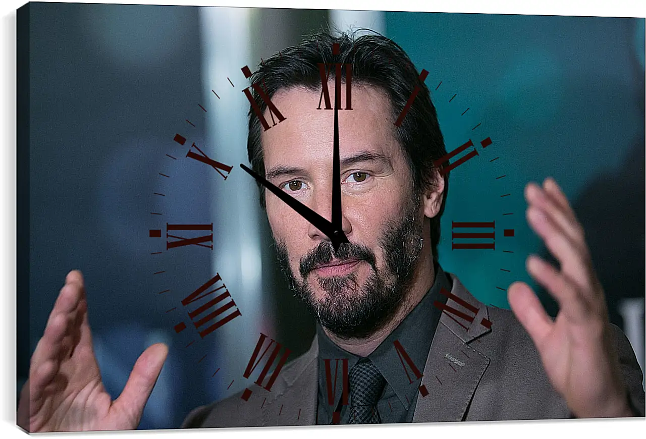 Часы картина - Киану Ривз. Keanu Reeves