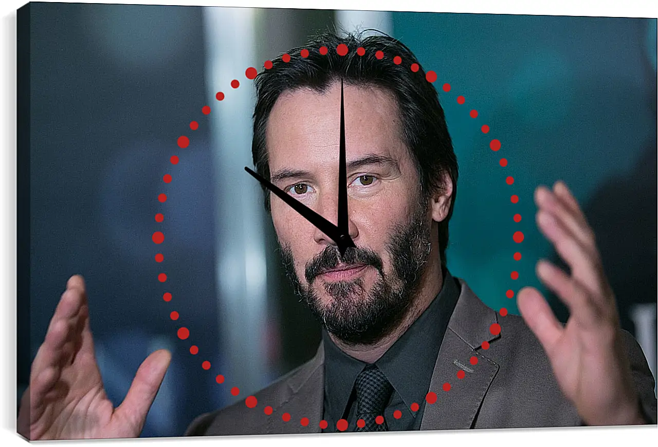 Часы картина - Киану Ривз. Keanu Reeves