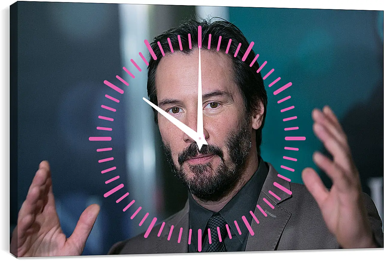 Часы картина - Киану Ривз. Keanu Reeves