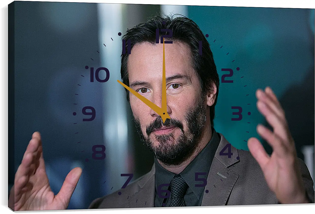 Часы картина - Киану Ривз. Keanu Reeves