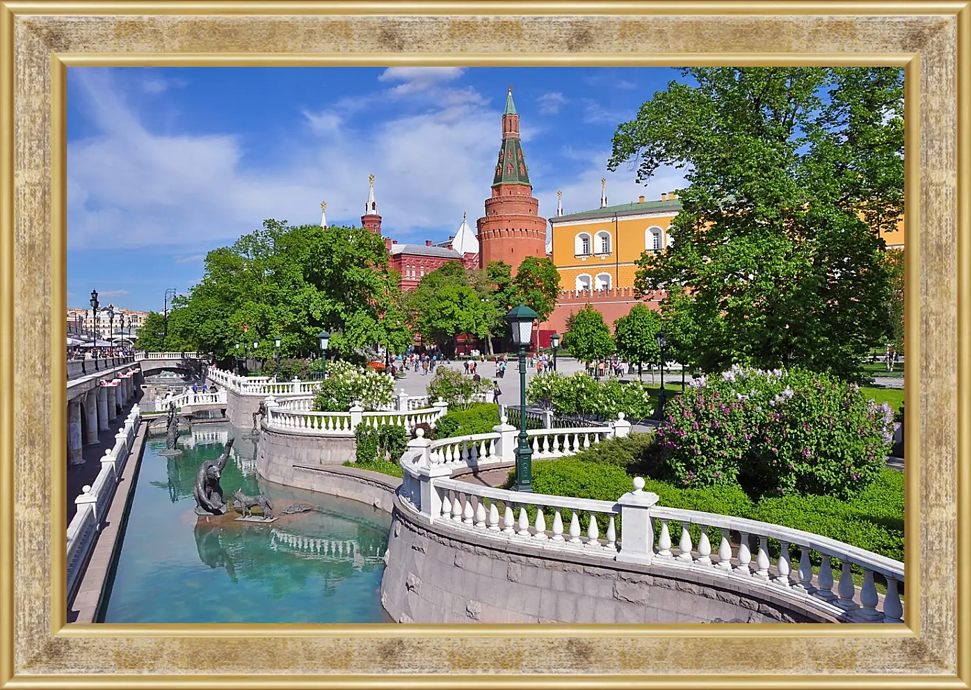 Картина в раме - Александровский парк Неглинная