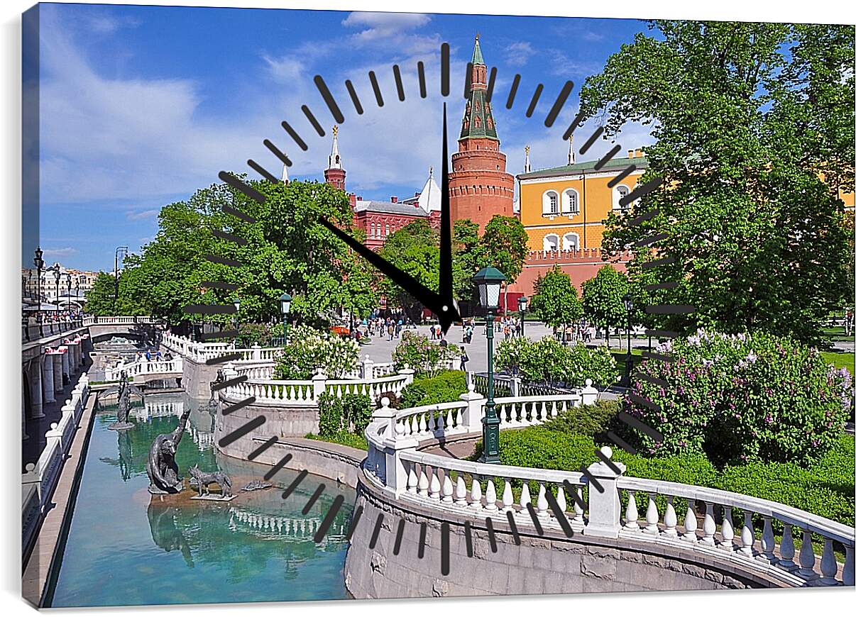 Часы картина - Александровский парк Неглинная