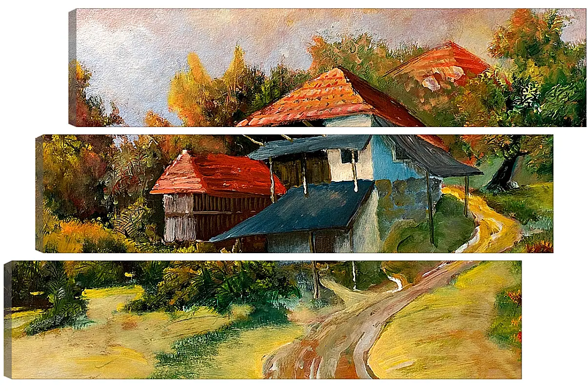 Модульная картина - Дом