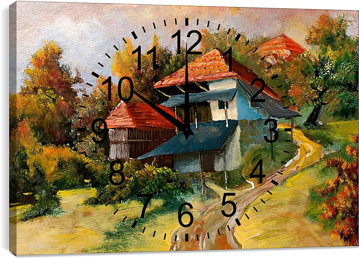 Часы картина - Дом