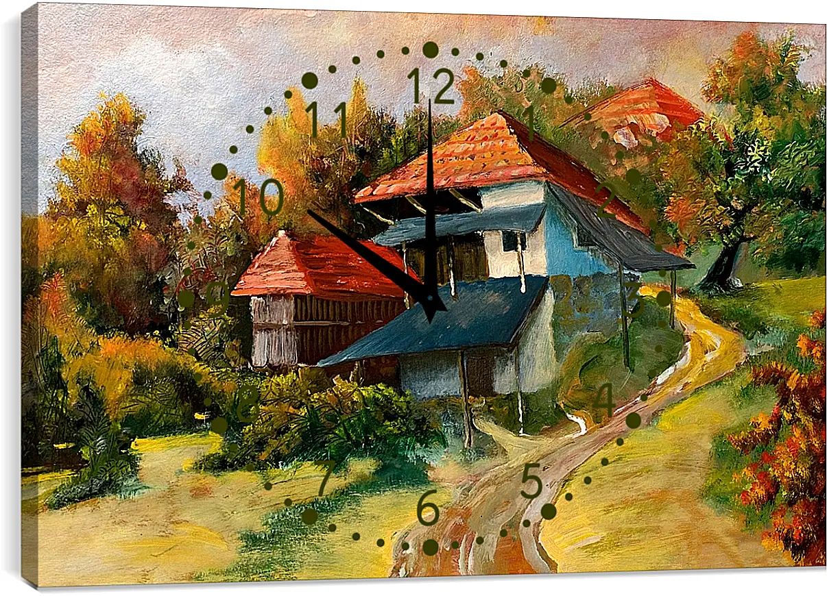 Часы картина - Дом