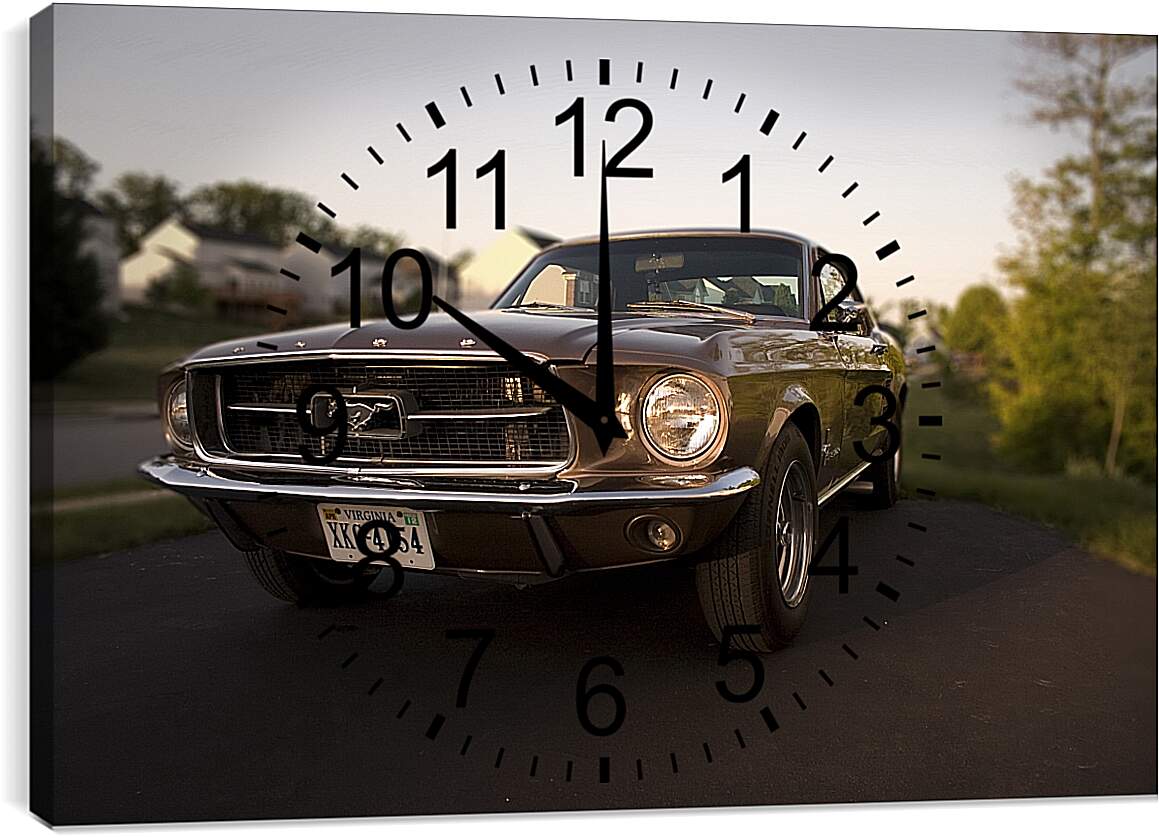 Часы картина - Форд Мустанг (Ford Mustang)
