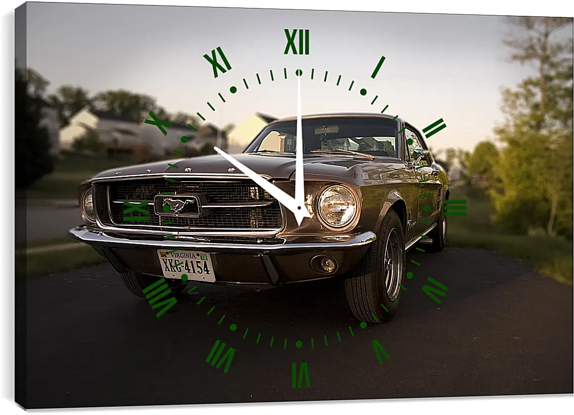 Часы картина - Форд Мустанг (Ford Mustang)