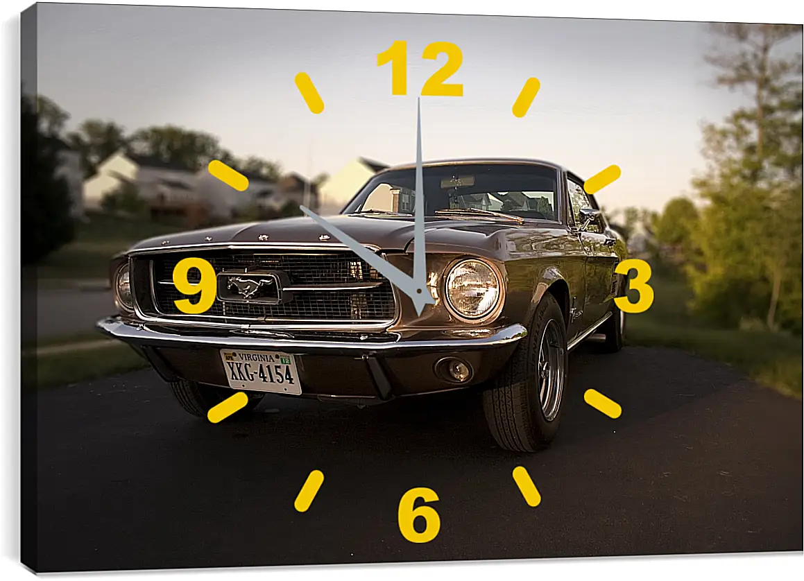 Часы картина - Форд Мустанг (Ford Mustang)