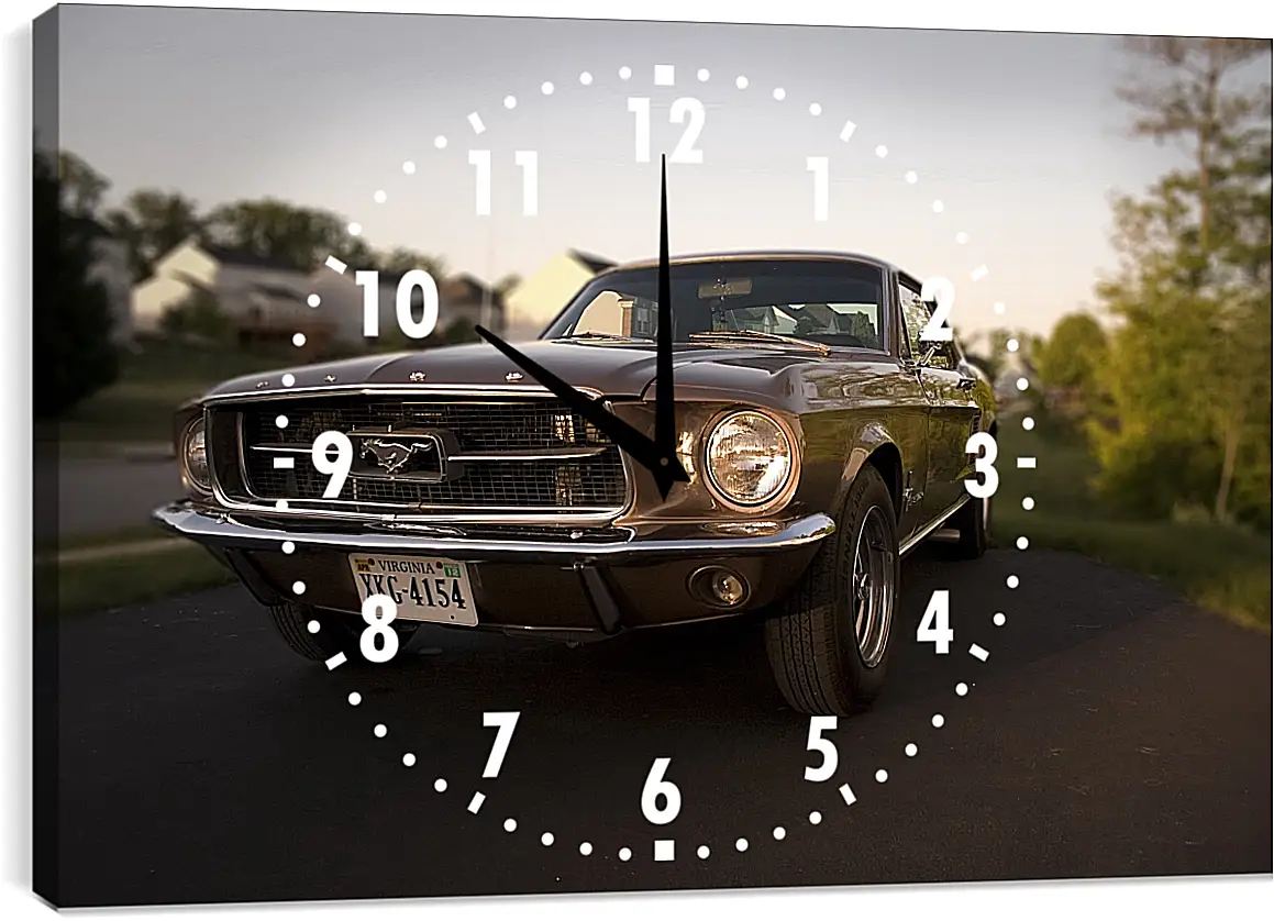 Часы картина - Форд Мустанг (Ford Mustang)