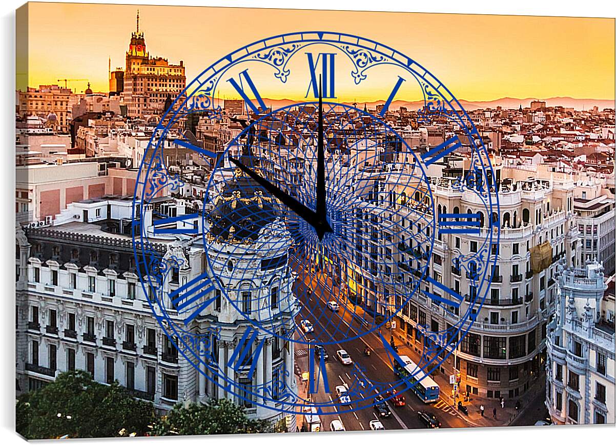 Часы картина - Мадрид