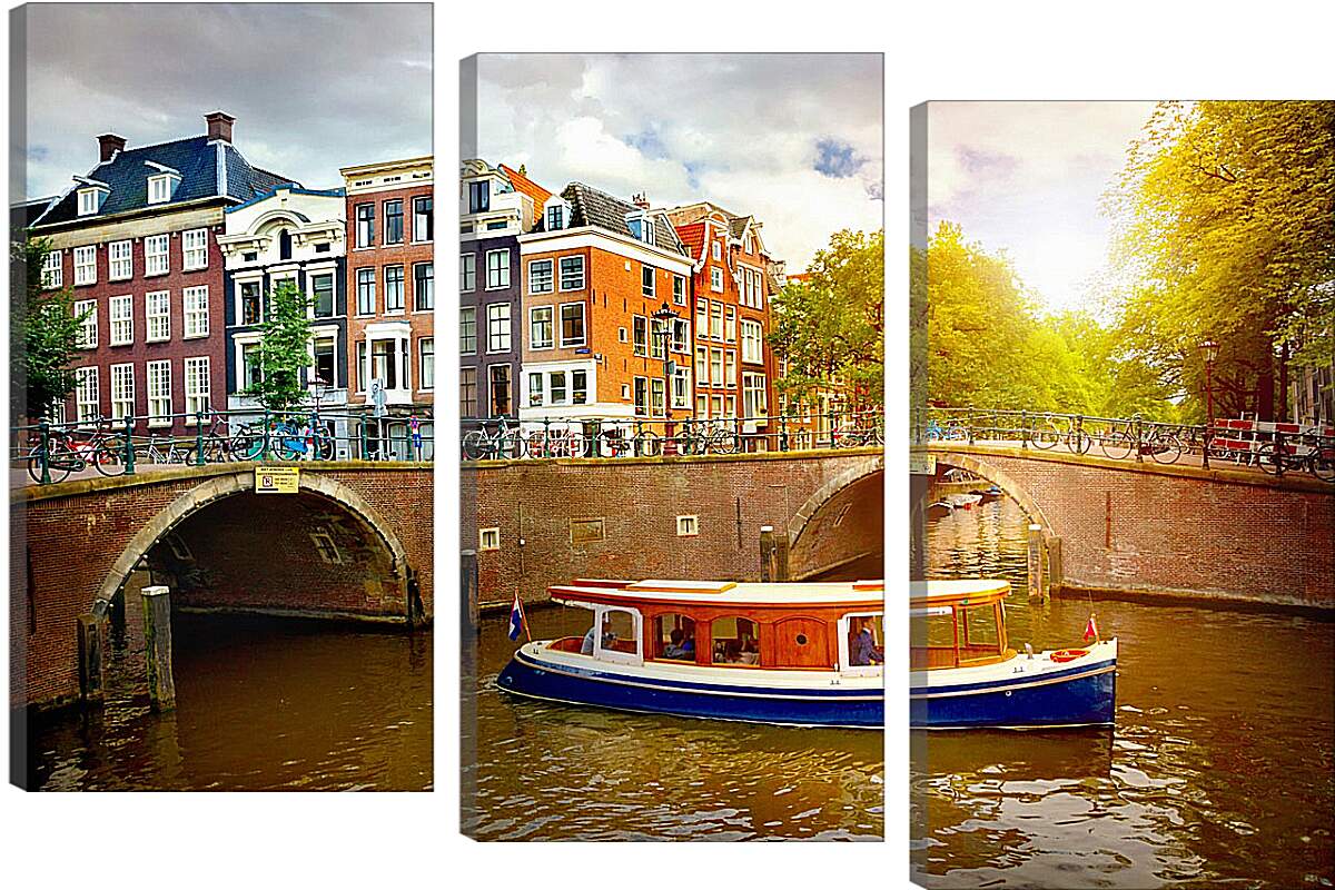 Модульная картина - Где-то в Амстердаме