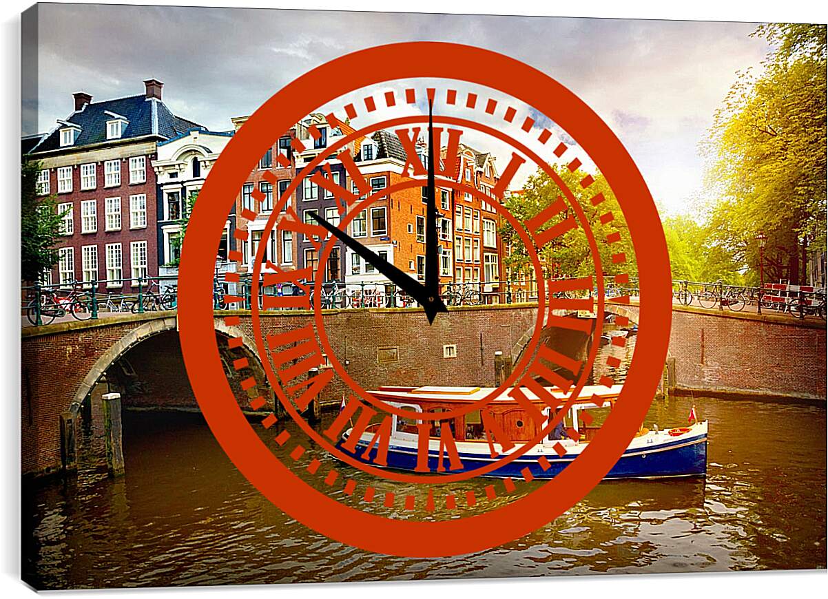 Часы картина - Где-то в Амстердаме