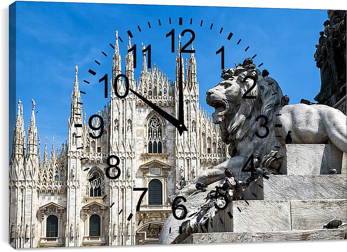 Часы картина - Собор в Милане