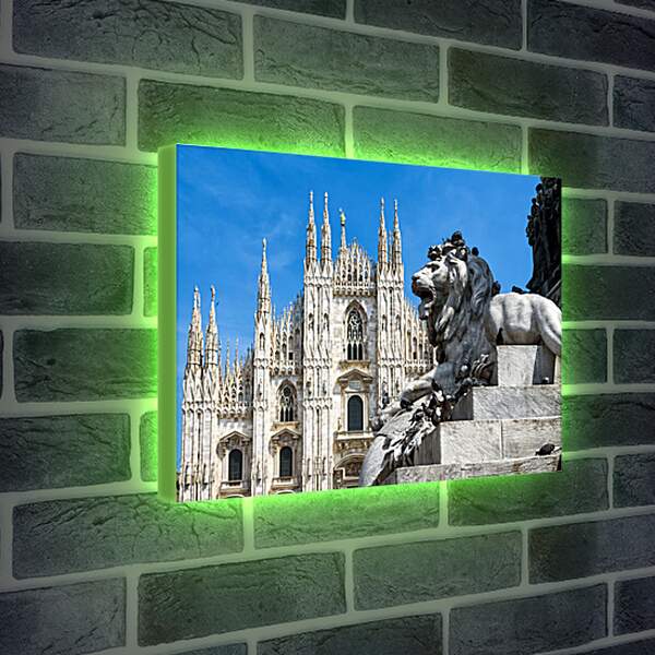 Лайтбокс световая панель - Собор в Милане